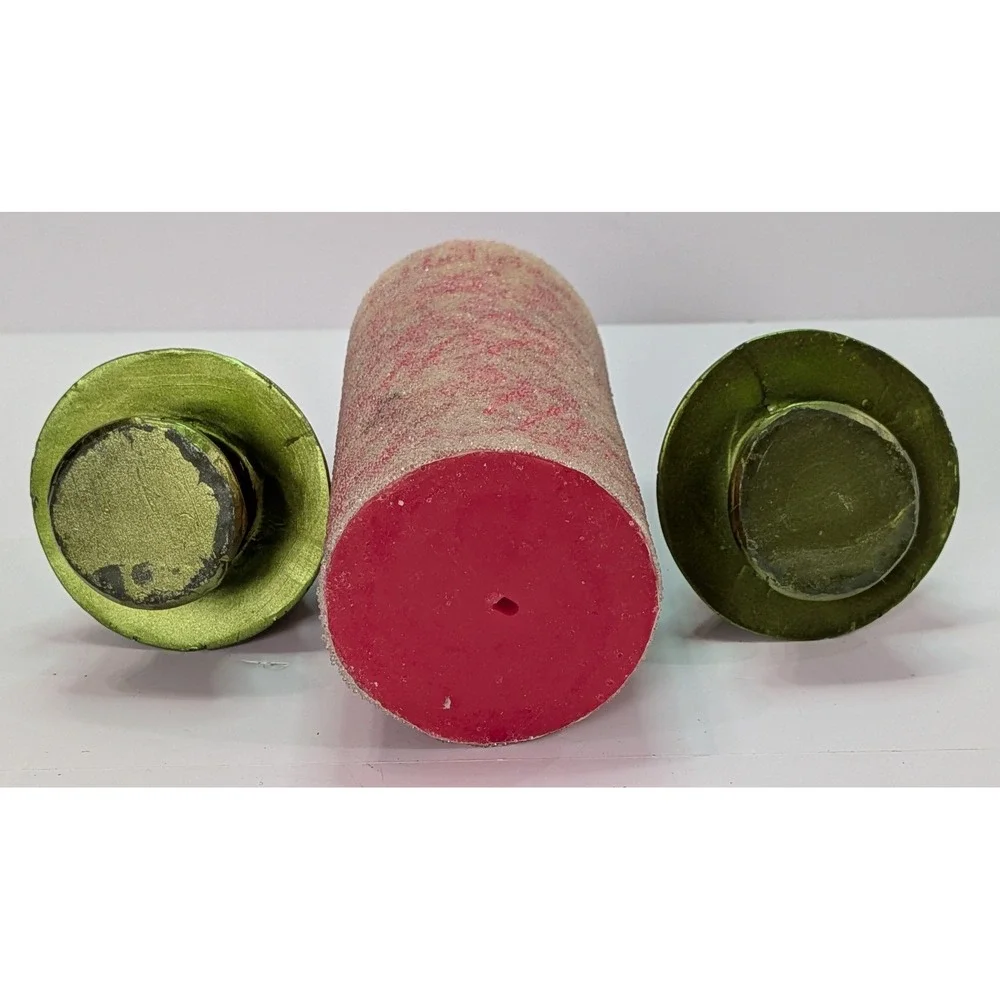 Christmas Candle Set Unisex OS Red Green Good Noel Joy Tree Decor